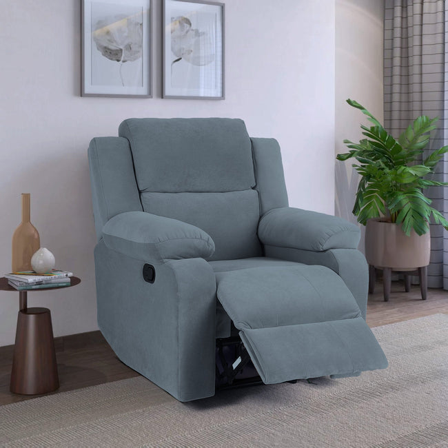 Green Soul Comfy Fabric Single Seater Recliner Recliner Green Soul Ergonomics