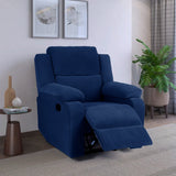 Comfy Rocking Revolving and Recline 1 Seater Recliner Sofa with Soft Suede Fabric