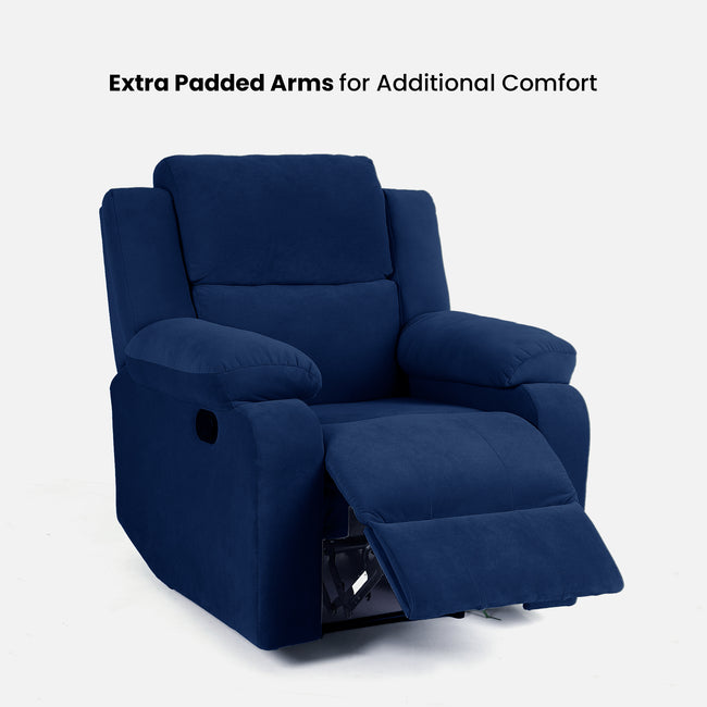 Green Soul Comfy Fabric Single Seater Recliner