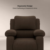 Laze (R1) Single Seater Electric Recliner Sofa with Soft Suede Fabric