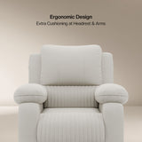 Laze (R1) Single Seater Electric Recliner Sofa with Soft Suede Fabric