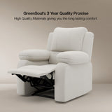 Laze (R3) Single Seater Electric Recliner Sofa with Soft Suede Fabric