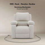 Laze (R1) Single Seater Electric Recliner Sofa with Soft Suede Fabric