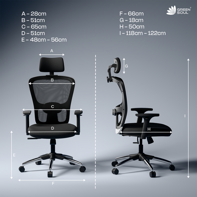 Green Soul Jupiter Superb High Back Mesh Office Chair