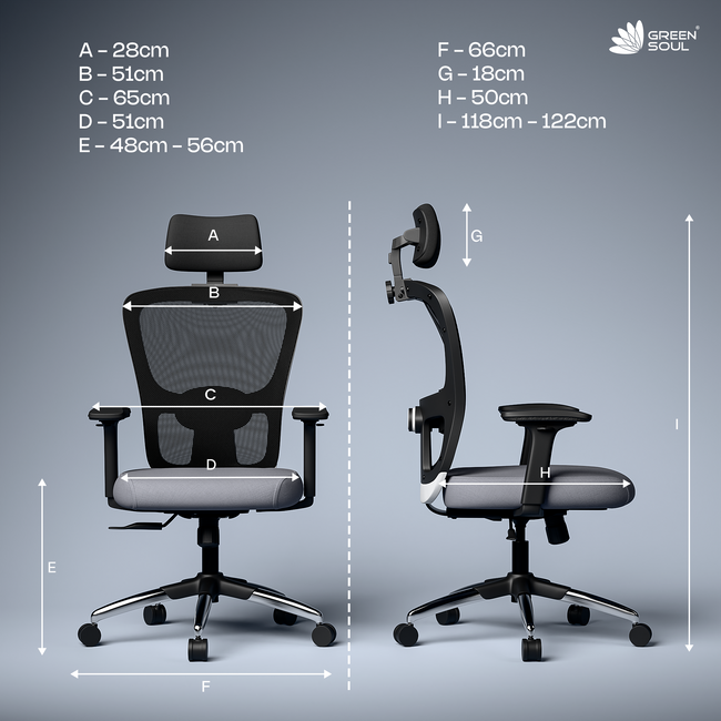 Green Soul Jupiter Pro High Back Mesh Office Chair