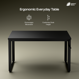 Green Soul Rise Manual Height Adjustable Table