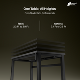 Green Soul Rise Manual Height Adjustable Table