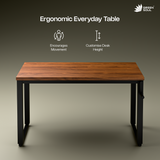 Green Soul Rise Manual Height Adjustable Table