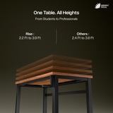 Green Soul Rise Manual Height Adjustable Table