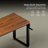 Green Soul Rise Manual Height Adjustable Table
