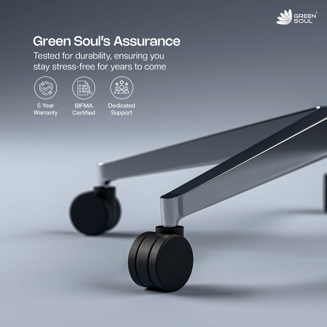 Green Soul Zodiac Superb with Upgraded Cushioned Lumbar Intelli-Adapt Recline 5 year warranty