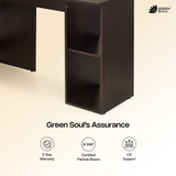 Green Soul Brixton L-Shaped Corner Desk (4ft + 4.5ft) | Engineered Wood