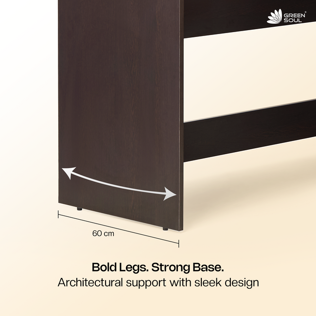 Green Soul Brixton L-Shaped Corner Desk (4ft + 4.5ft) | Engineered Wood