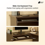 Green Soul Brixton L-Shaped Corner Desk (4ft + 4.5ft) | Engineered Wood