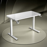 Prism Premium Height Adjustable Table Writable Glass Top with Integrated Smart Charging & Touch Controller