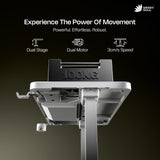 Prism Premium Height Adjustable Table Writable Glass Top with Integrated Smart Charging & Touch Controller