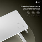 Prism Premium Height Adjustable Table Writable Glass Top with Integrated Smart Charging & Touch Controller