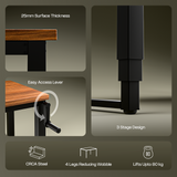 Green Soul Rise Manual Height Adjustable Table