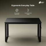 Green Soul Rise Manual Height Adjustable Table