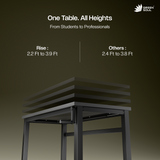 Green Soul Rise Manual Height Adjustable Table