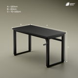 Green Soul Rise Manual Height Adjustable Table