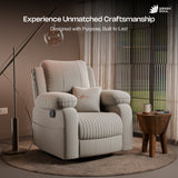 Green Soul Laze 2.0 Rock, Revolve & Recline (R3) Easy Access Side Pocket & Soft Cushion Single Seater Manual Recliner Sofa