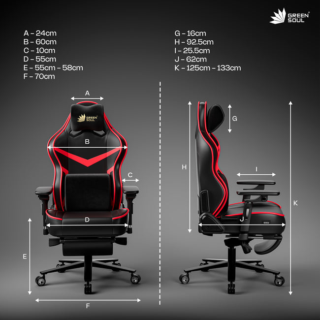 Green Soul Monster Pro Gaming Chair with Ventilated Seats