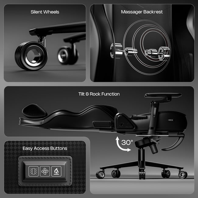 Green Soul Monster Pro Gaming Chair with Ventilated Seats