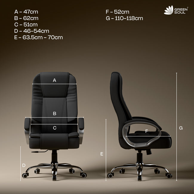 Green Soul Vienna Fabric Executive Chair
