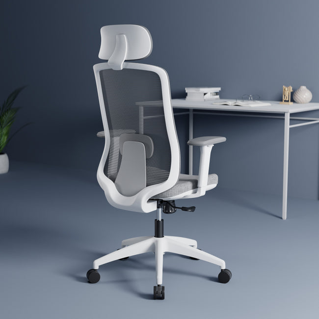 Green Soul Renewed Cosmos Green High Back Premium Office Chair Renewed Green Soul Ergonomics Grey