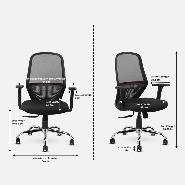 Green Soul Eva Mid Back Mesh Premium Office Chair Efficient Chairs Green Soul Ergonomics