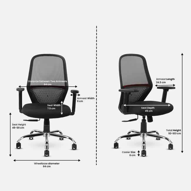 Green Soul Eva Mid Back Mesh Premium Office Chair Efficient Chairs Green Soul Ergonomics