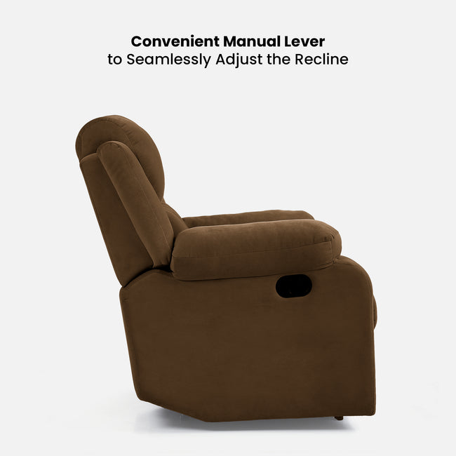 Green Soul Comfy Fabric Single Seater Recliner