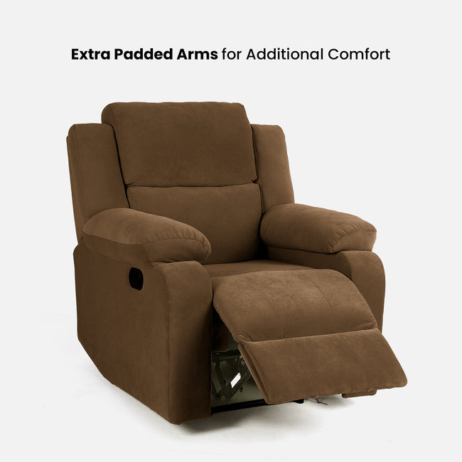 Green Soul Comfy Fabric Single Seater Recliner