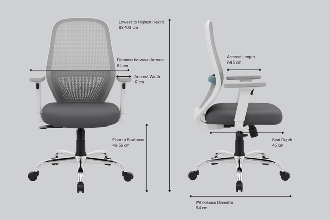 Green Soul Eva Mid Back Mesh Premium Office Chair Efficient Chairs Green Soul Ergonomics