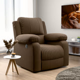 Laze (R3) Single Seater Electric Recliner Sofa with Soft Suede Fabric