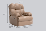 Shangri-La Rocking, Revolving and Recline Single Seater Electric Recliner Sofa