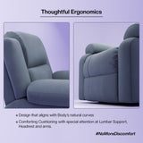 Comfy Rocking Revolving and Recline 1 Seater Recliner Sofa with Soft Suede Fabric