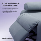 Comfy Rocking Revolving and Recline 1 Seater Recliner Sofa with Soft Suede Fabric