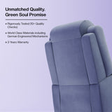 Comfy Rocking Revolving and Recline 1 Seater Recliner Sofa with Soft Suede Fabric