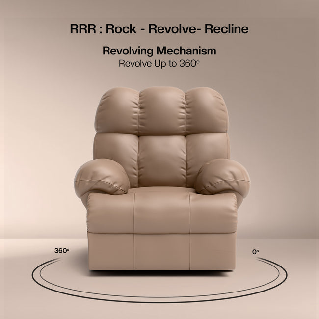 Shangri-La Rocking, Revolving and Recline Single Seater Electric Recliner Sofa