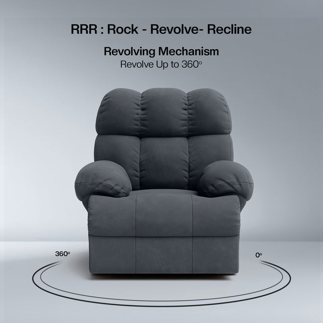 Shangri-La Rocking, Revolving and Recline Single Seater Electric Recliner Sofa