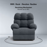 Shangri-La Rocking, Revolving and Recline Single Seater Electric Recliner Sofa