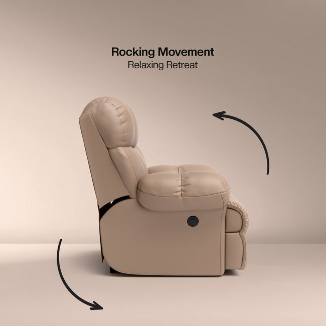 Shangri-La Rocking, Revolving and Recline Single Seater Electric Recliner Sofa