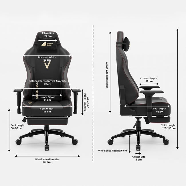 Green Soul Vision Pro Gaming Chair Renewed Green Soul Ergonomics