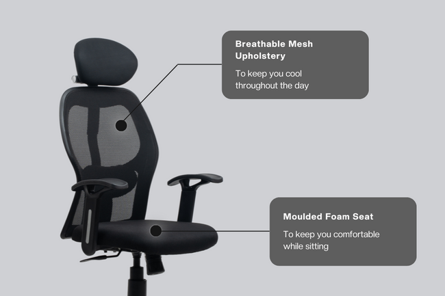 Green Soul Yoga High Back Mesh Office Chair Efficient Chairs Green Soul Ergonomics