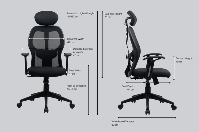 Green Soul Yoga High Back Mesh Office Chair Efficient Chairs Green Soul Ergonomics