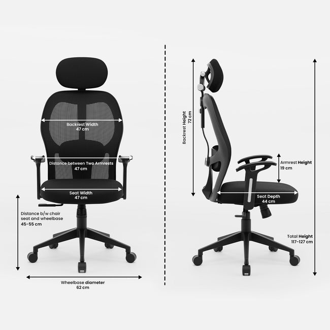 Green Soul Yoga High Back Mesh Office Chair Efficient Chairs Green Soul Ergonomics