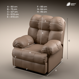 Green Soul® Shangri-La Single Seater Electric Recliner Sofa