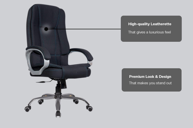 Green Soul Renewed Vienna Fabric Executive Chair Renewed Green Soul Ergonomics   